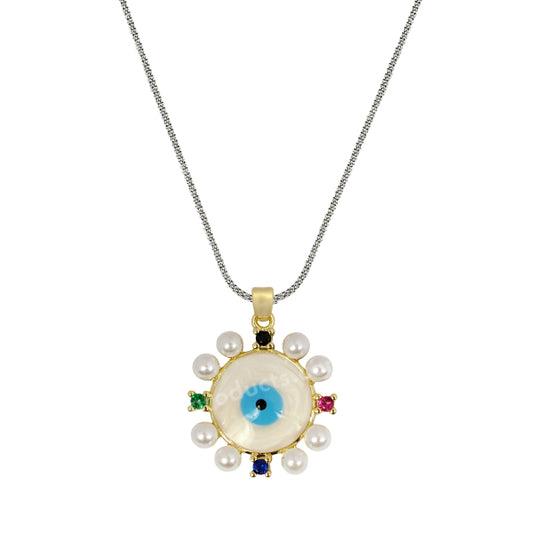 Evil Eye Round Pendant