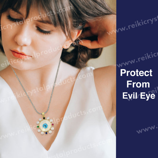 Evil Eye Round Pendant