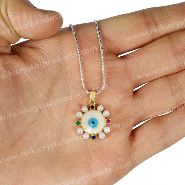 Evil Eye Round Pendant