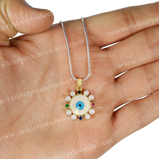 Evil Eye Round Pendant