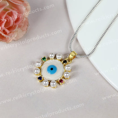 Evil Eye Round Pendant