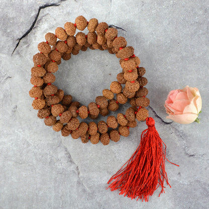 Certified Eight 8 Mukhi Rudraksha Mala 108 Beads Original