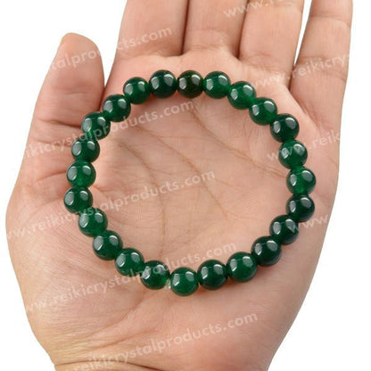 Certified Green Aventurine 8 mm Round Bead Bracelet