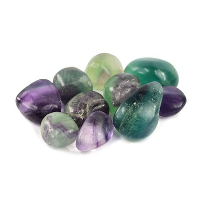 Multi Fluorite Superior Tumble Stone