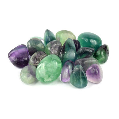 Multi Fluorite Superior Tumble Stone