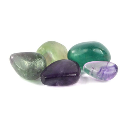 Multi Fluorite Superior Tumble Stone