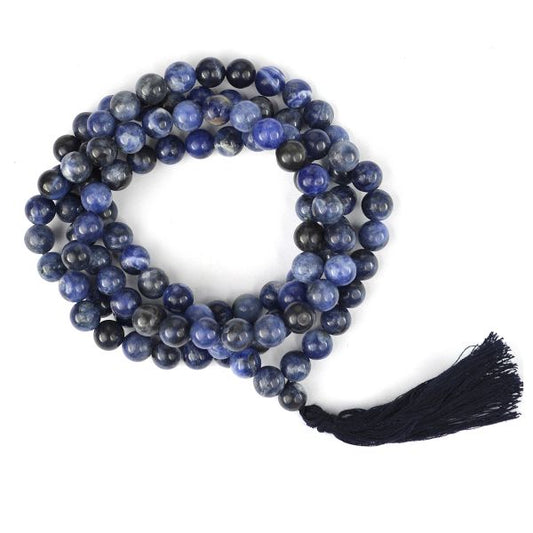 AAA Sodalite 8 mm 108 Round Bead Mala