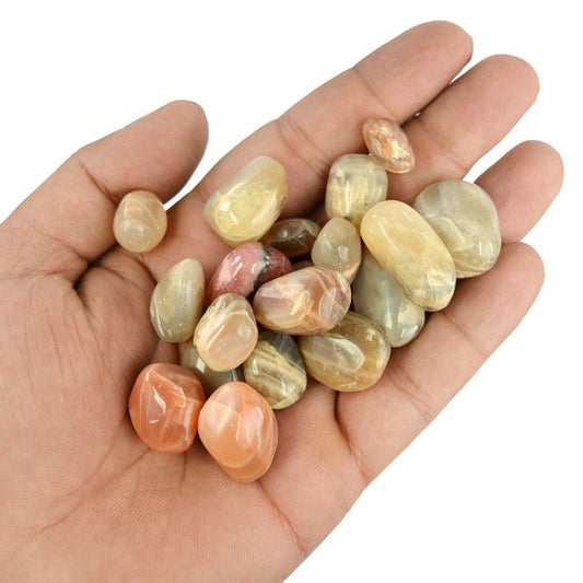 Multi Moonstone Superior Tumble Stone