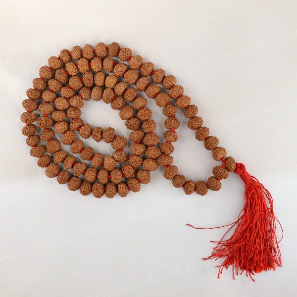 Certified Nine 9 Mukhi Rudraksha Mala 108 Beads Original