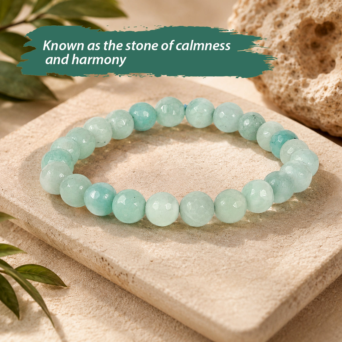 Amazonite AA Crystal Bracelet | Premium Healing Gemstone Bracelet for Courage & Truth