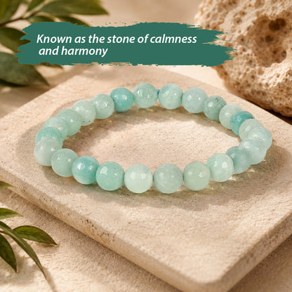 Amazonite AA Crystal Bracelet | Premium Healing Gemstone Bracelet for Courage & Truth
