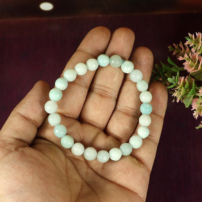 Amazonite AA Crystal Bracelet | Premium Healing Gemstone Bracelet for Courage & Truth