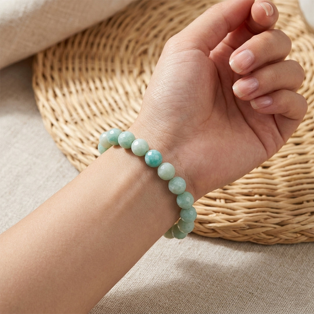 Amazonite AA Crystal Bracelet | Premium Healing Gemstone Bracelet for Courage & Truth