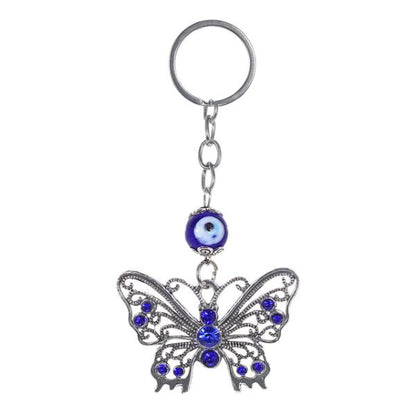 Butterfly-Evil Eye-Keychain