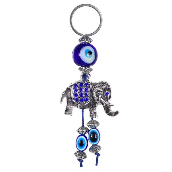 Elephant-Evil Eye-Keychain