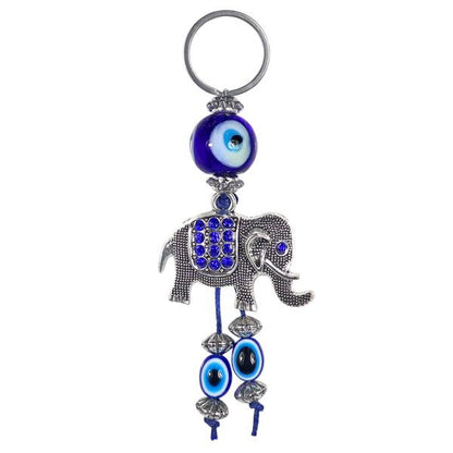 Elephant-Evil Eye-Keychain