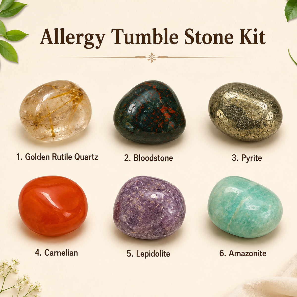 Premium Reiki Charged Healing Crystal Tumble Stone Kit for Manifestation, Chakra Balancing, Wealth, Education, Relationship, Protection, Health Booster, Stress Relief and Positive Energy Activation
