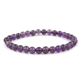 Natural Amethyst Bracelet | Reiki Charged | 6mm–12mm