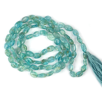 Apatite Crystal Mala | Natural Healing Gemstone Necklace for Clarity & Focus