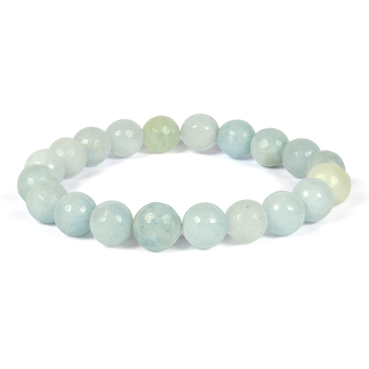 Aquamarine Crystal Bracelet | Natural Healing Gemstone Bracelet for Courage & Clarity