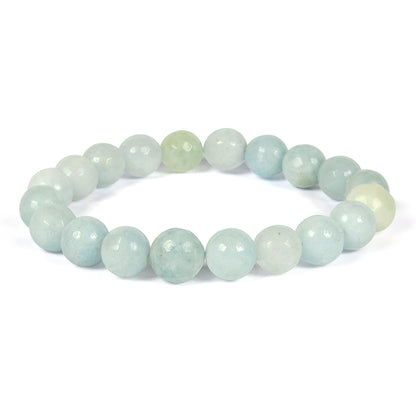 Aquamarine Crystal Bracelet | Natural Healing Gemstone Bracelet for Courage & Clarity