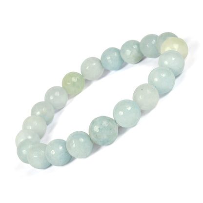Aquamarine Crystal Bracelet | Natural Healing Gemstone Bracelet for Courage & Clarity