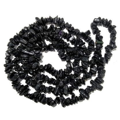Black Agate Crystal Mala | Natural Grounding & Protection Gemstone Necklace
