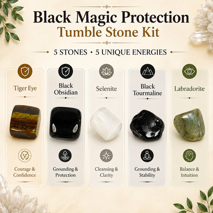 Premium Reiki Charged Healing Crystal Tumble Stone Kit for Manifestation, Chakra Balancing, Wealth, Education, Relationship, Protection, Health Booster, Stress Relief and Positive Energy Activation