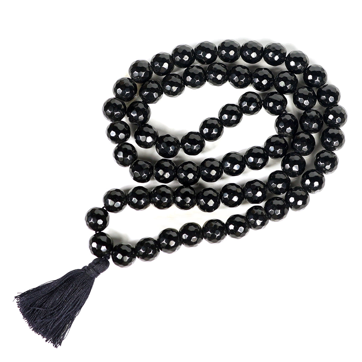 Black Onyx Crystal Mala | Natural Grounding & Strength Gemstone Necklace