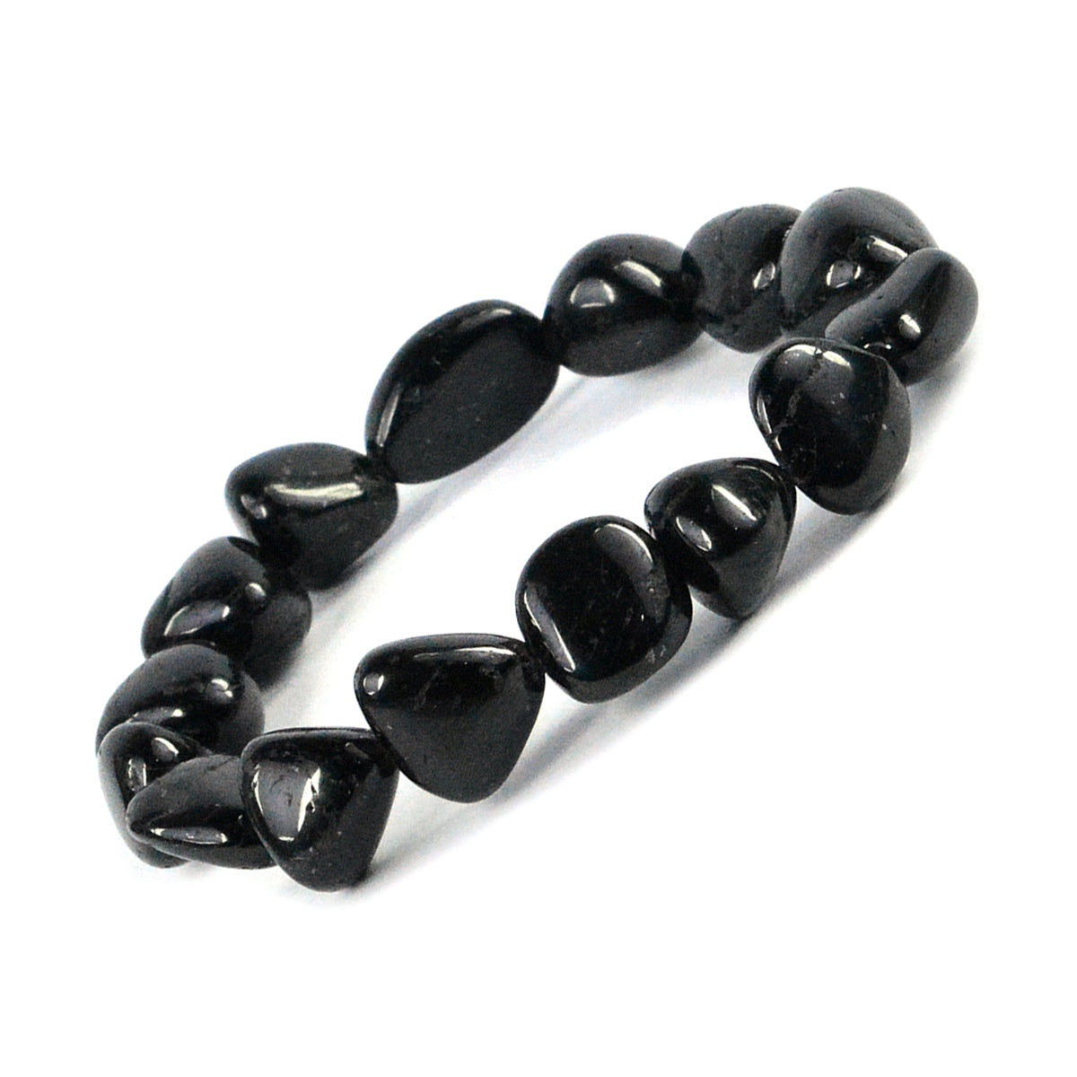 Black Tourmaline Crystal Bracelet | Natural Healing Gemstone Bracelet for Protection & Grounding