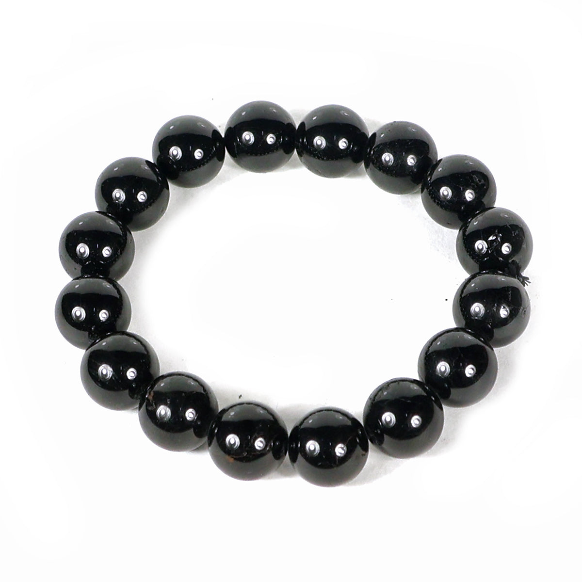 Black Tourmaline Crystal Bracelet | Natural Healing Gemstone Bracelet for Protection & Grounding
