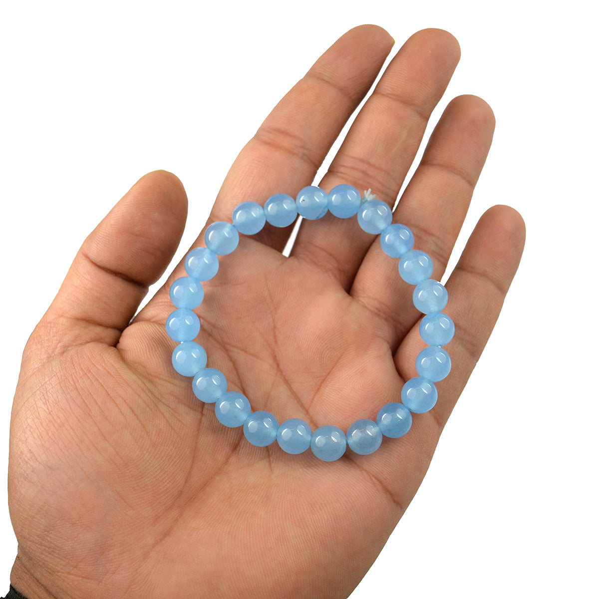 Blue Onyx Crystal Bracelet | Natural Healing Gemstone Bracelet for Clarity & Confidence