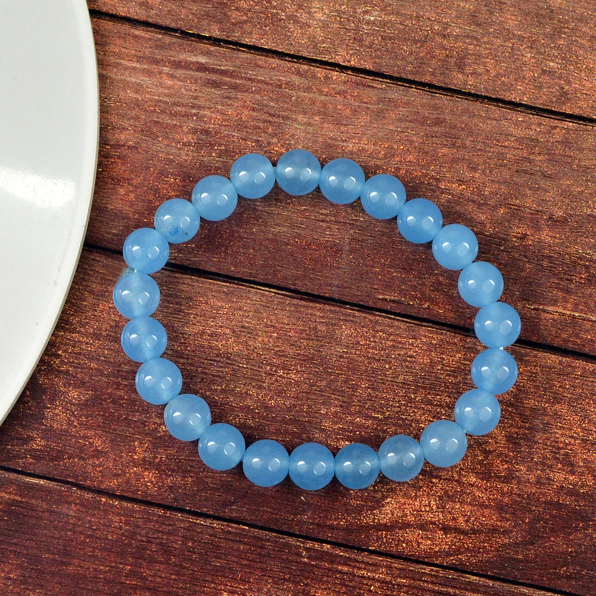 Blue Onyx Crystal Bracelet | Natural Healing Gemstone Bracelet for Clarity & Confidence