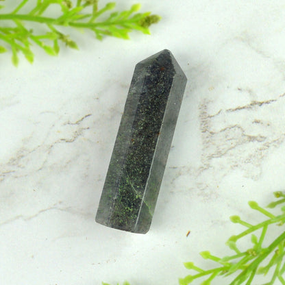 Natural Blue Aventurine Crystal Pencil Obelisk 50-55 mm Reiki Charged