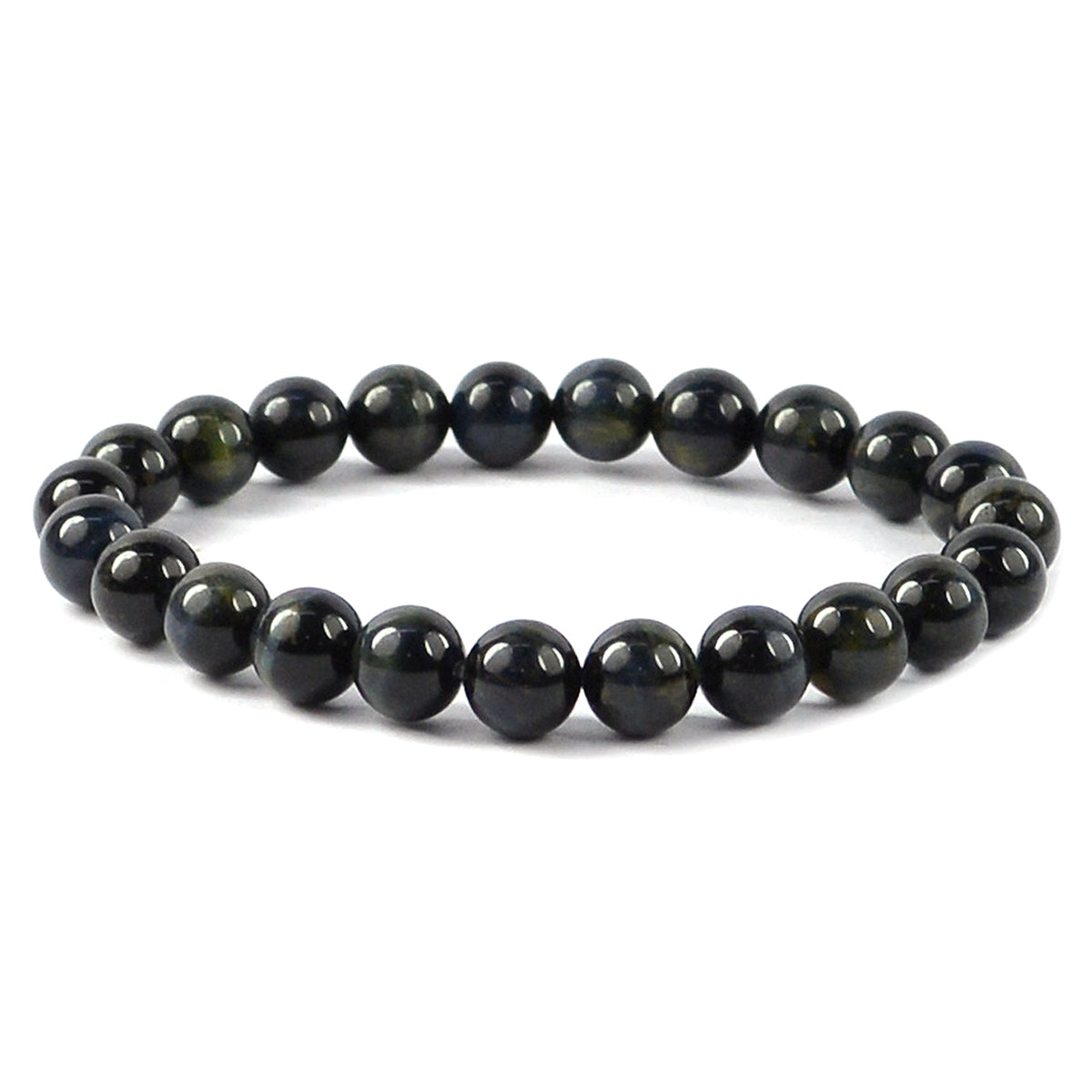 Blue Tiger Eye Crystal Bracelet | Natural Healing Gemstone Bracelet for Calm & Insight