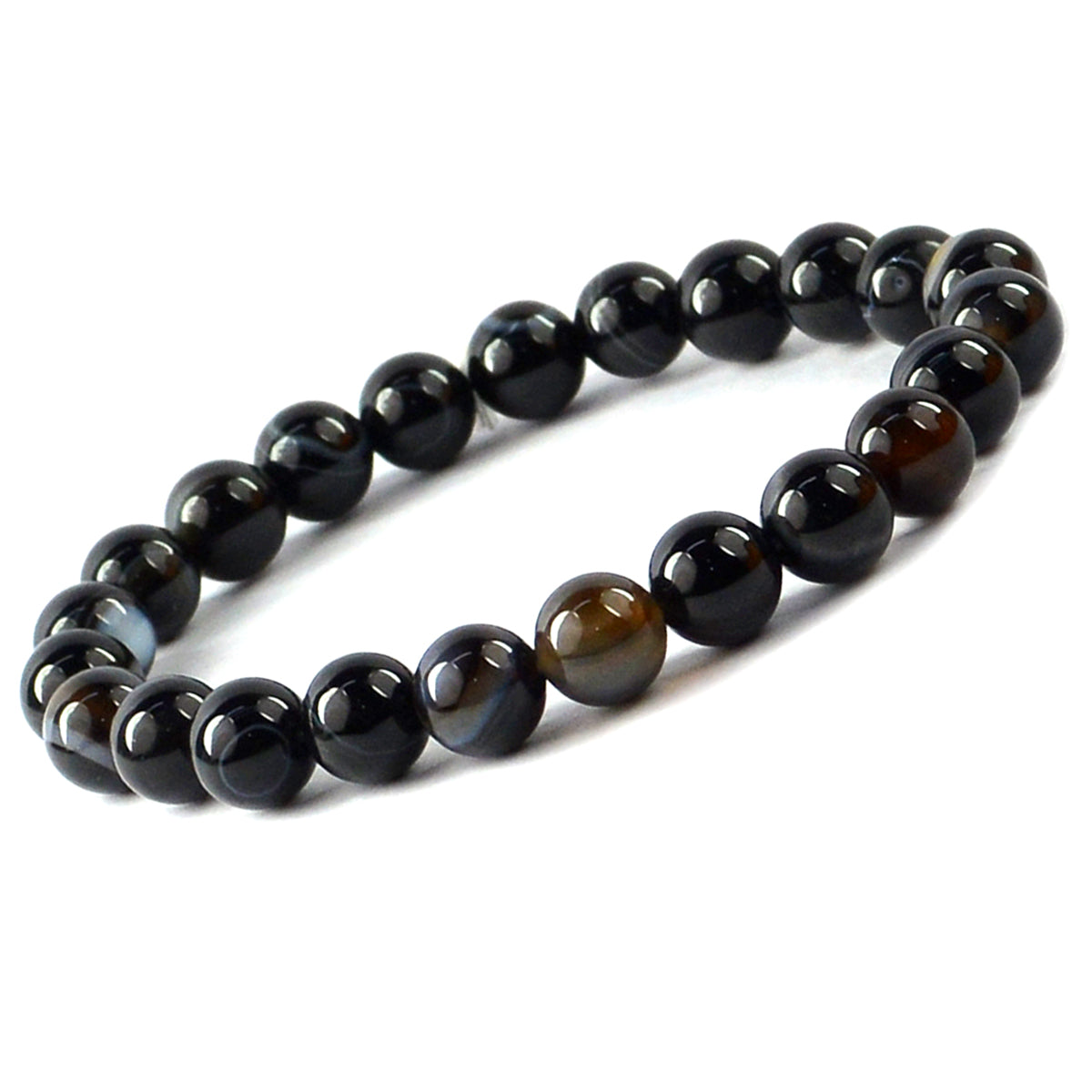 Sulemani Hakik Botswana Agate Matte Crystal Bracelet | Natural Healing Gemstone Bracelet for Grounding & Protection