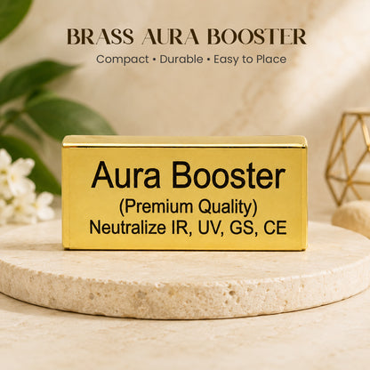 Brass Aura Booster 6 cm Vastu Accessory for Desk Office and Consultation Space