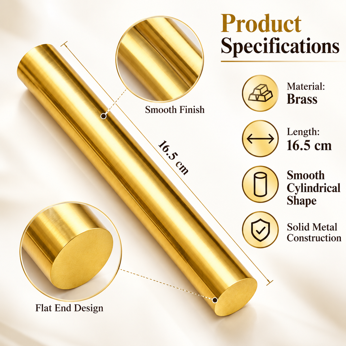 Brass Vastu Remedy Rod for Home Office Plot and Commercial Space
