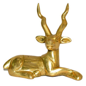 Brass Deer Figurine for Home Décor