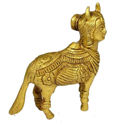 Brass Gau Mata Statue