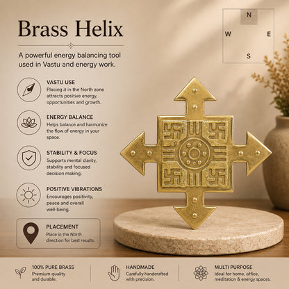 Brass Helix North Vastu Tool