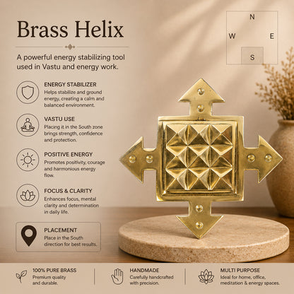 Brass Helix for South Vastu Dosh Correction
