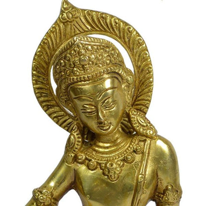 Brass Indra Idol for Home Temple