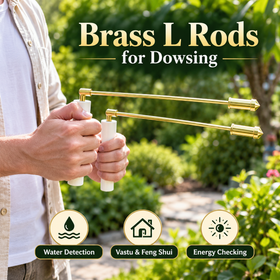 Brass L Rods for Water Dowsing Pair 26.6 cm