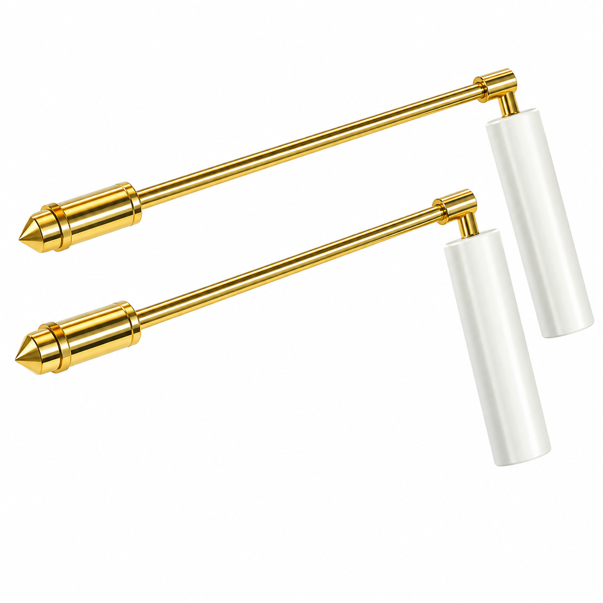 Brass Water Dowsing Rod Pair for Beginners and Dowsing Experts