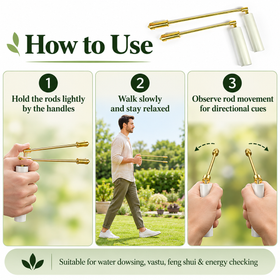 Brass Divining Rods with 12.7 cm Handles