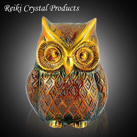 Brass Owl Statue for Vastu Remedy | 300 Gram Solid Brass Owl Idol for Wisdom, Protection & Positive Energy | Decorative Brass Owl Figurine for Home, Office & Study Table