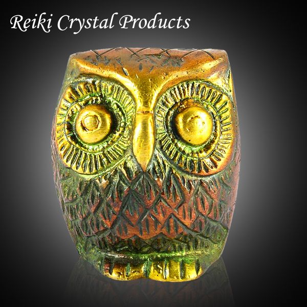 Brass Owl for Vastu Remedy | 150 Gram Solid Brass Owl Statue for Wisdom, Protection & Positive Energy