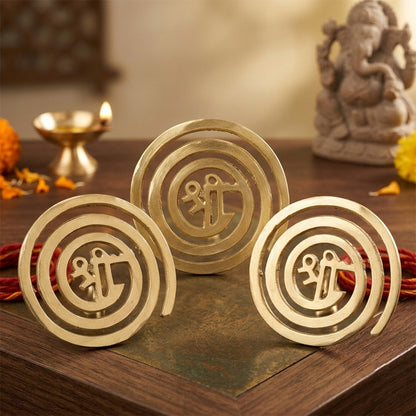 Brass Shree Helix Pack of 3