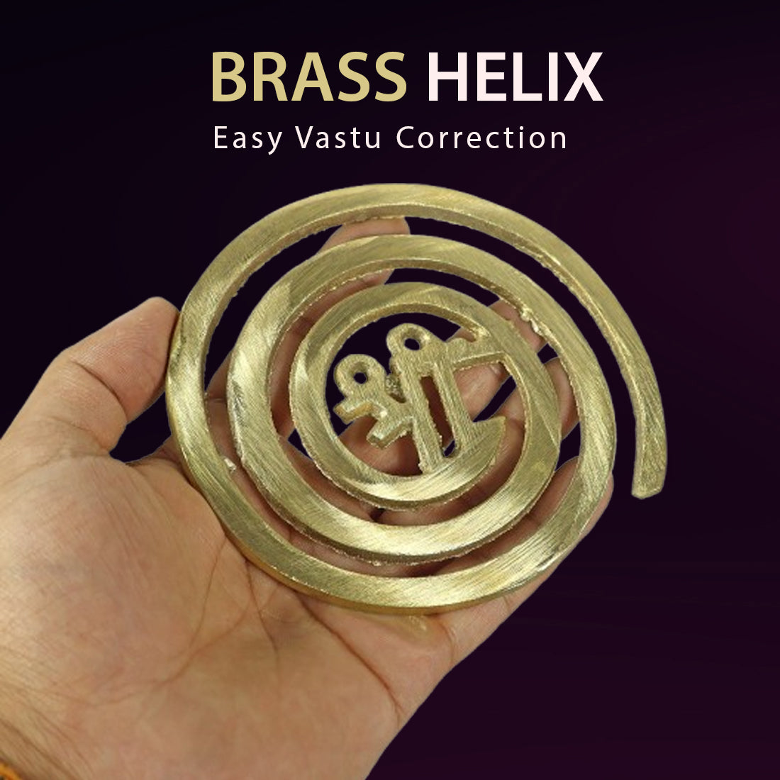 Brass Spiral Helix for Vastu